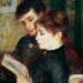 Couple Reading (Edmond Renoir and Marguerite Legrand)